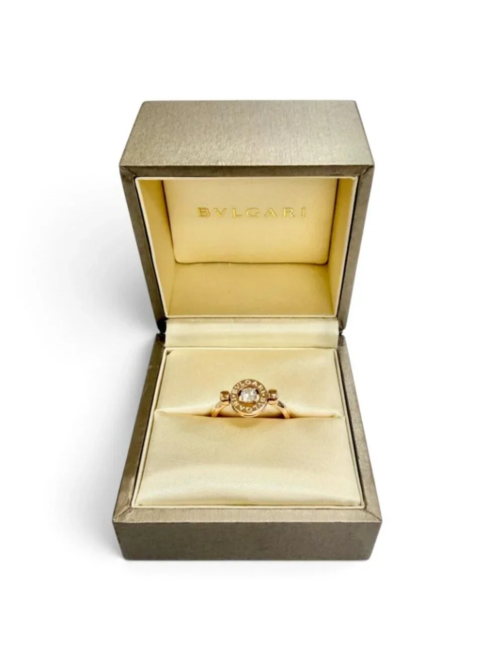 Bvlgari Flip Ring Diamond 750 Pink Gold